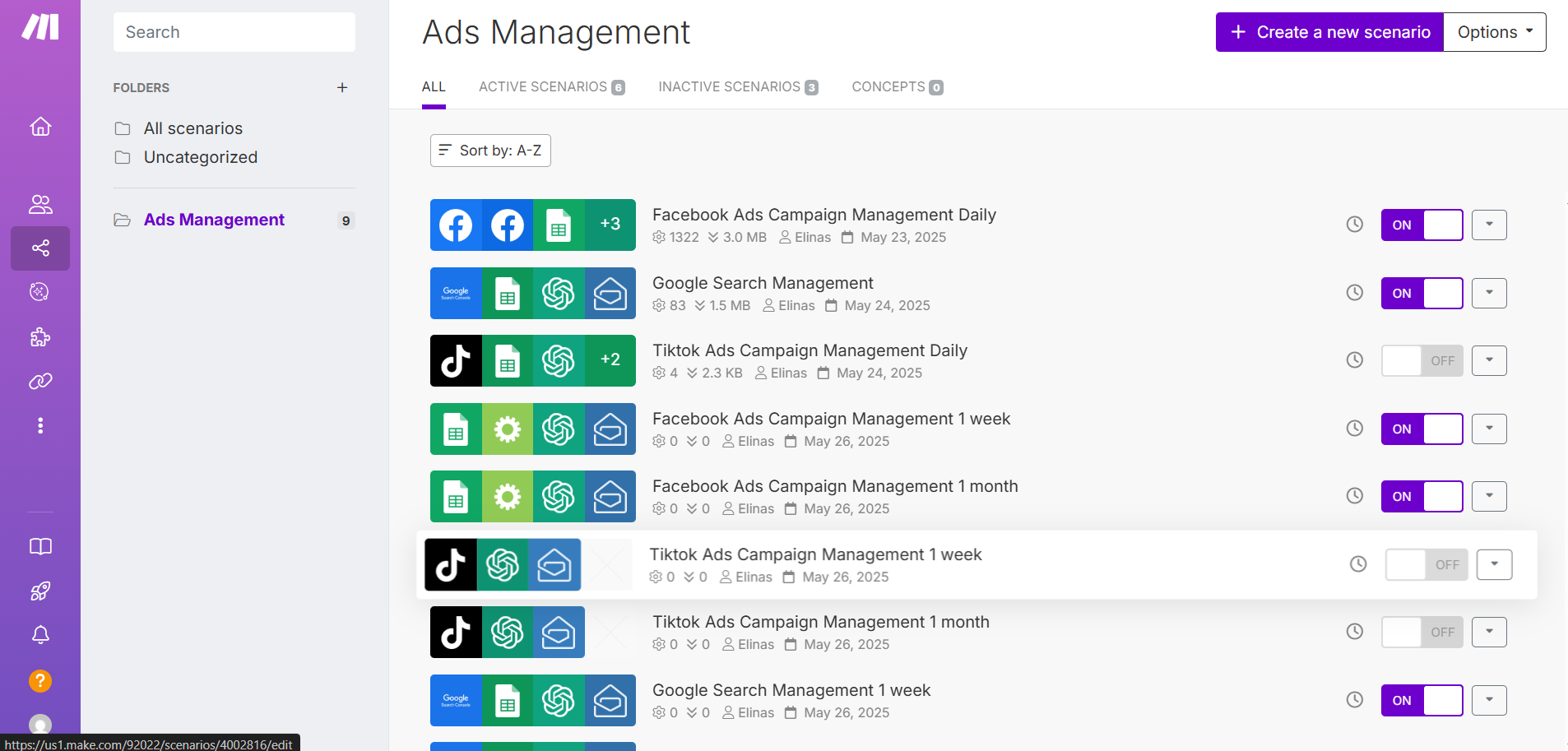 Ad campaign management automation