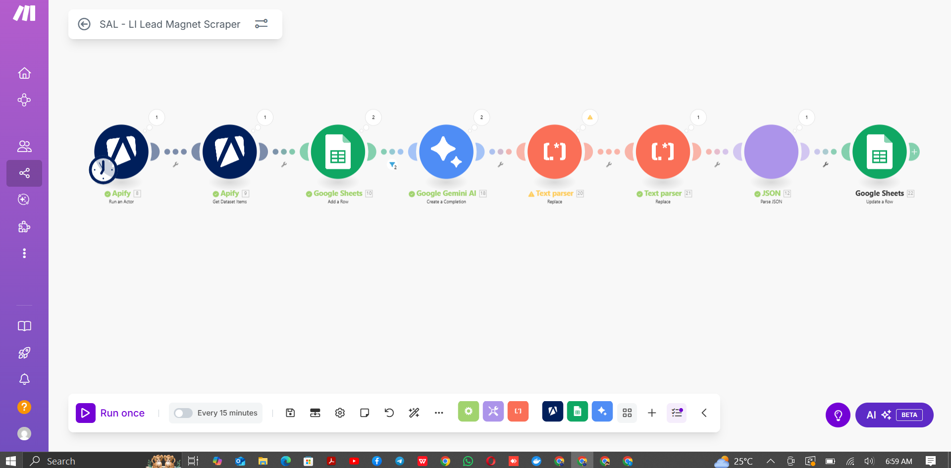 Lead generation scraping automation